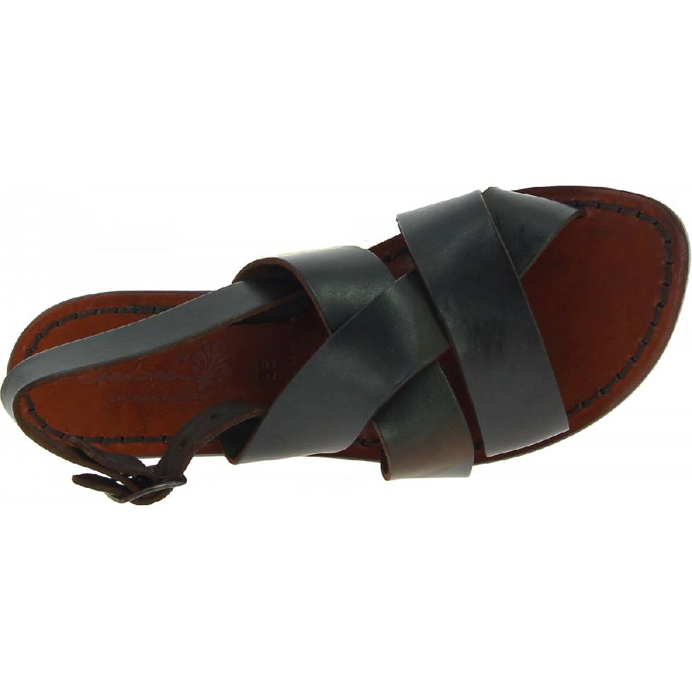 Lartigiano Del Cuoio Sandali francescani donna in pelle testa di moro artigianali Promozione
