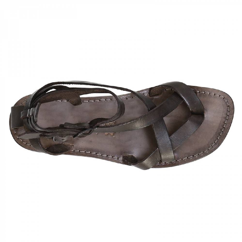 Lartigiano Del Cuoio Sandalo gladiatore uomo in pelle color fango Soddisfazione Garantita