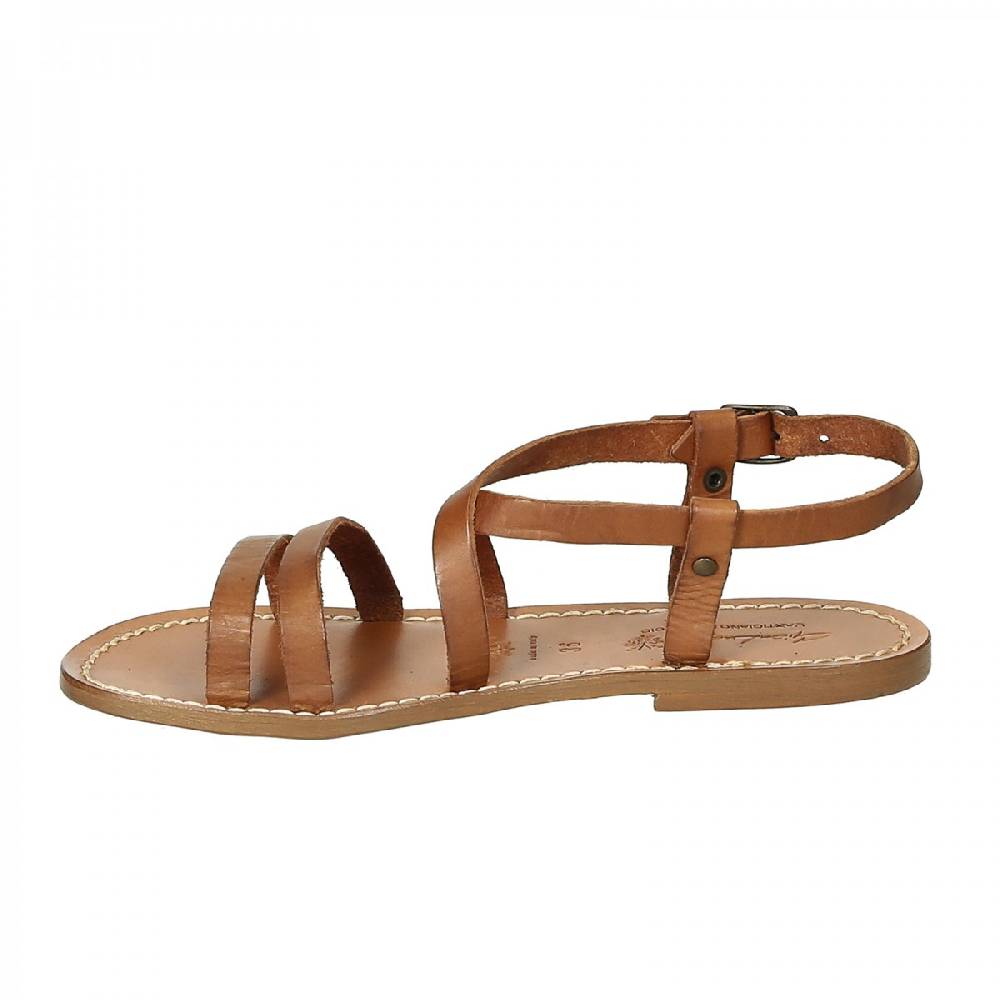 Lartigiano Del Cuoio Sandali donna in cuoio fatti a mano Saldi Di Fabbrica