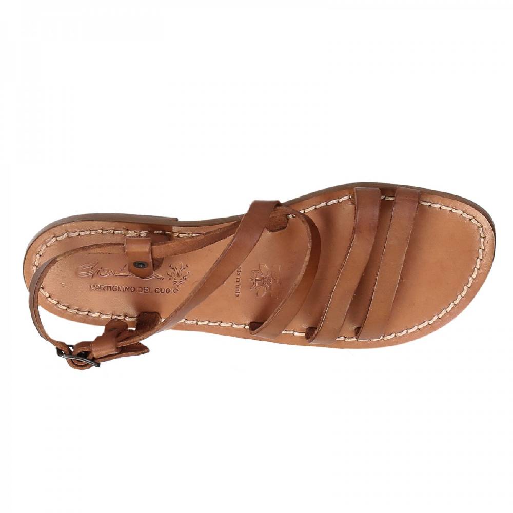 Lartigiano Del Cuoio Sandali donna in cuoio fatti a mano Saldi Di Fabbrica