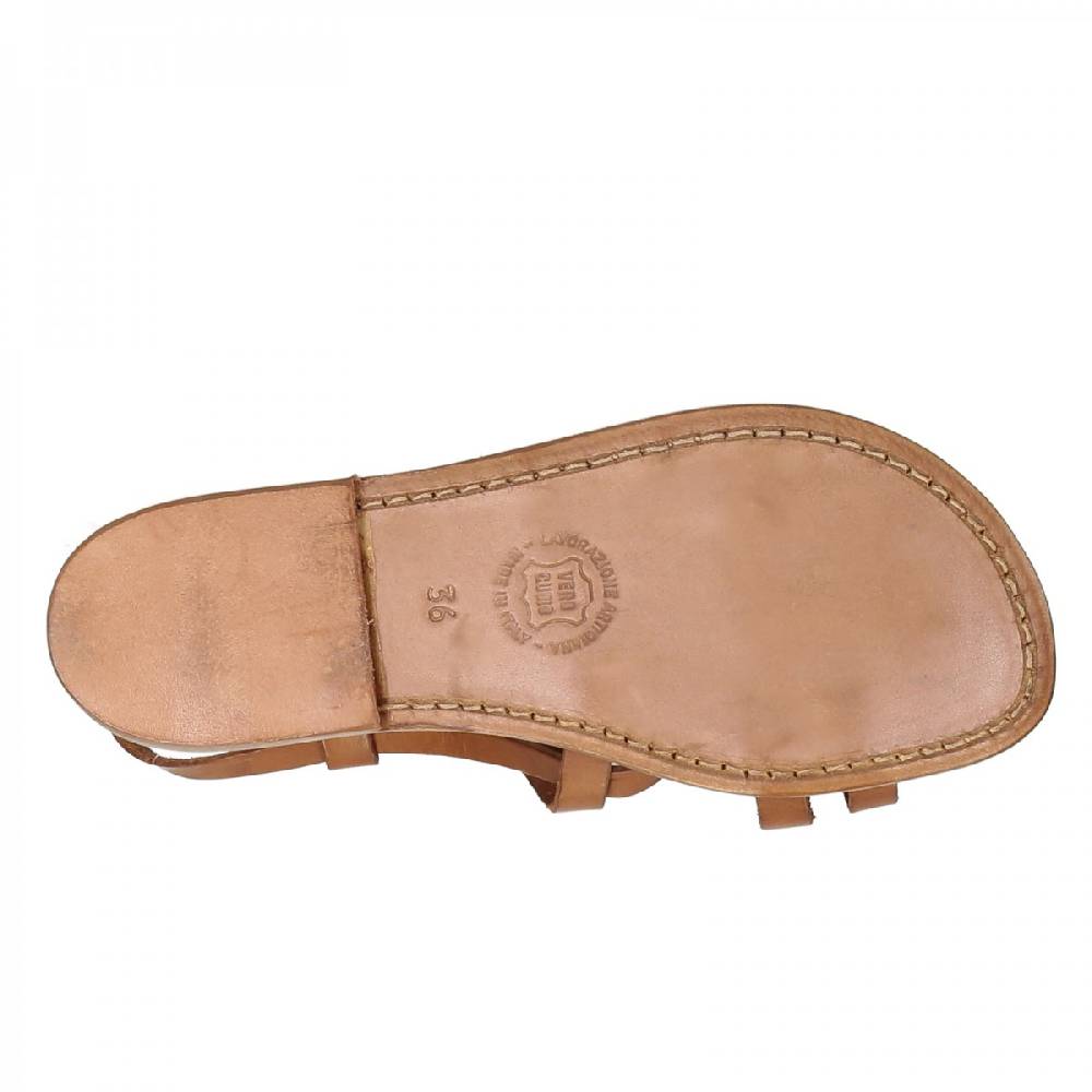 Lartigiano Del Cuoio Sandali donna in cuoio fatti a mano Saldi Di Fabbrica