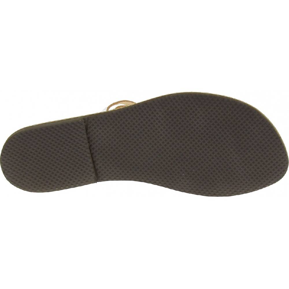 Lartigiano Del Cuoio Ciabatte infradito donna fatti a mano in pelle intrecciata color argento Offerta