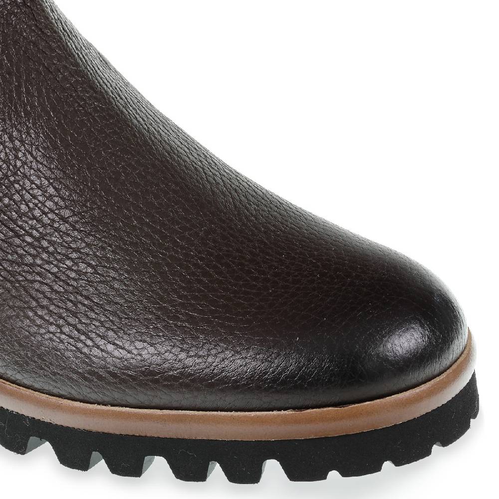 Lartigiano Del Cuoio Stivaletto chelsea in cervo marrone e cashmere - Fratelli Borgioli Saldi Di Fabbrica