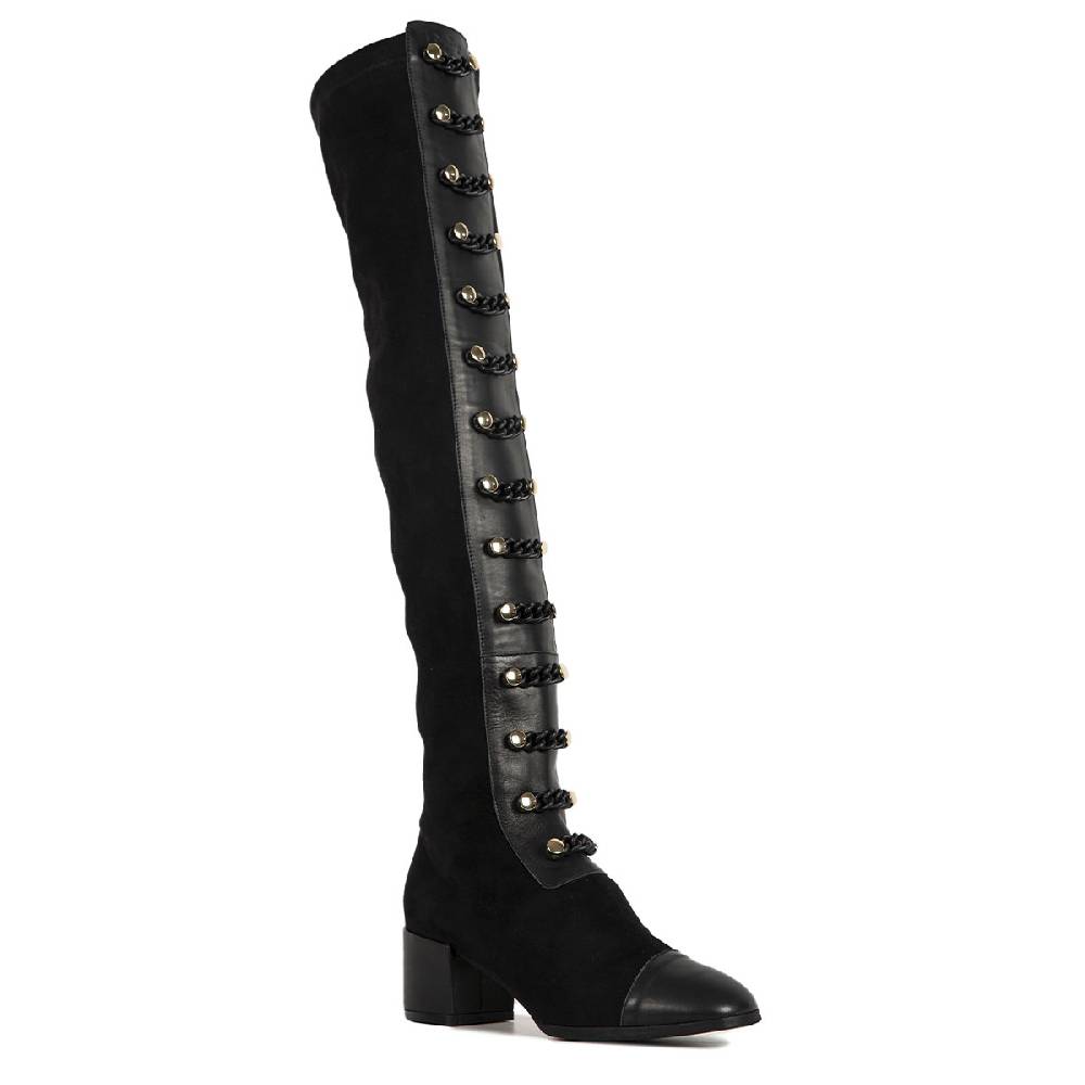 Le Dangerouge Ginevra Tall Black Chain Negozi Online