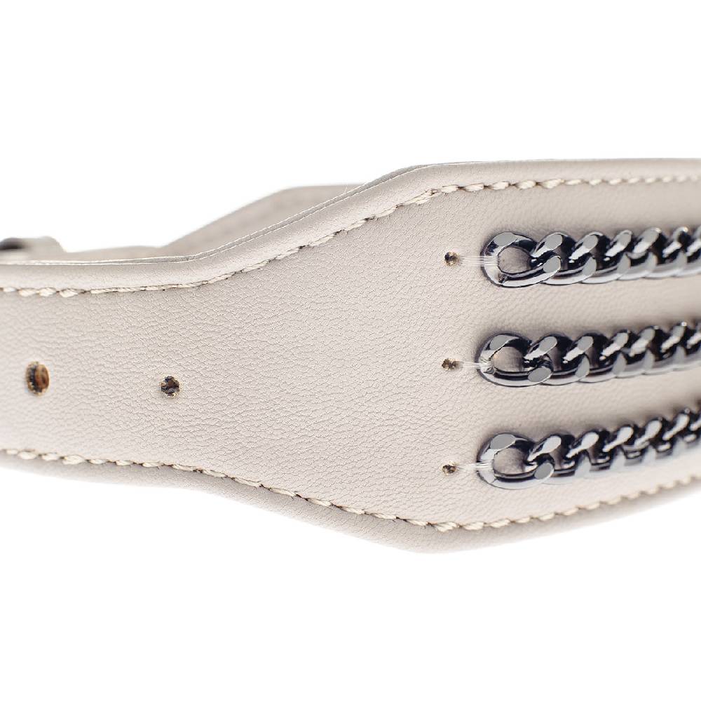 Le Dangerouge Big dog collar beige Nuovo