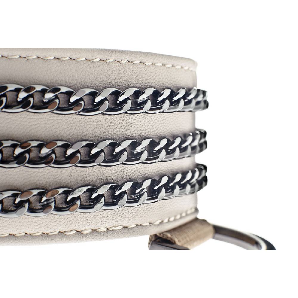 Le Dangerouge Big dog collar beige Nuovo