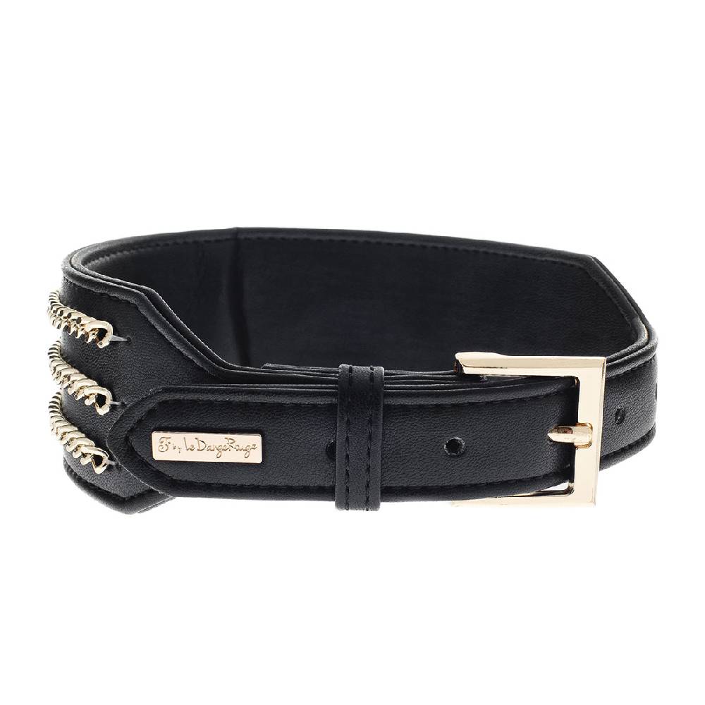 Le Dangerouge Big dog collar black Qualità