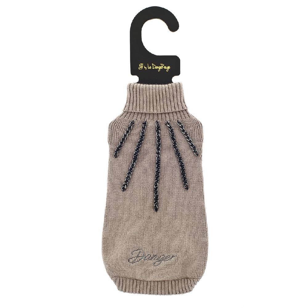 Le Dangerouge Danger sweater beige Soddisfazione Garantita