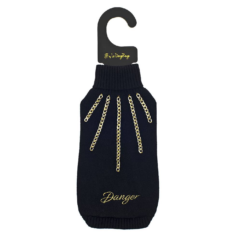Le Dangerouge Danger sweater black Qualità Garantita