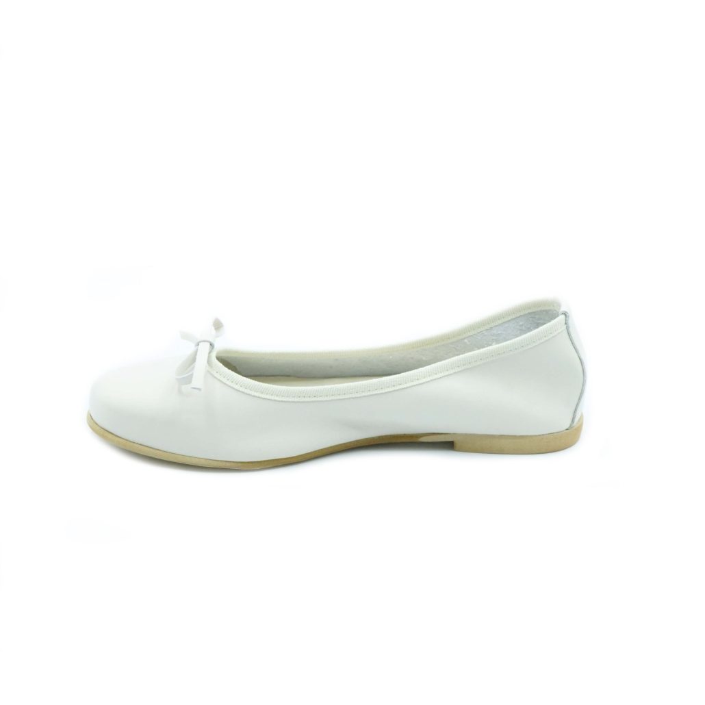 Lea Gu ballerina in nappa, fiocco frontale, tacco 10mm 2025