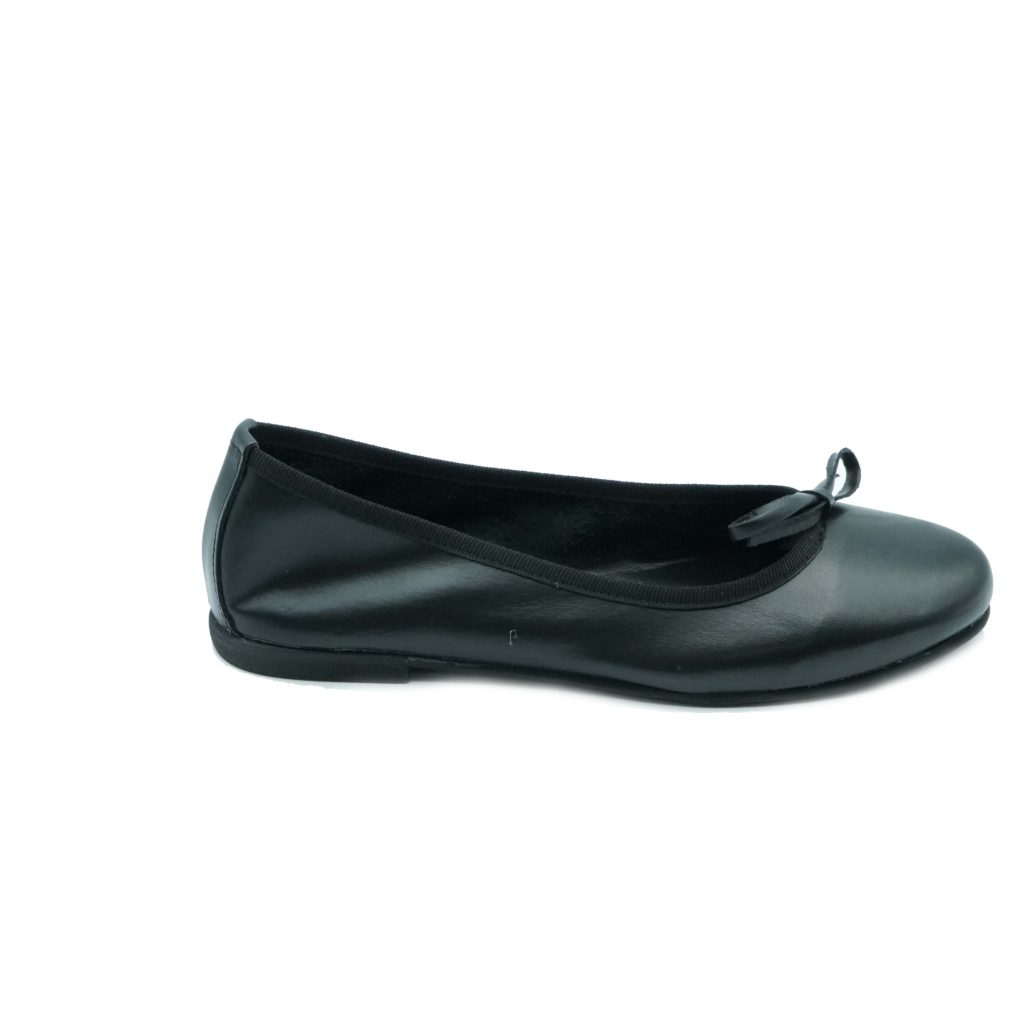 Lea Gu ballerina in nappa, fiocco frontale, tacco 10mm 2025
