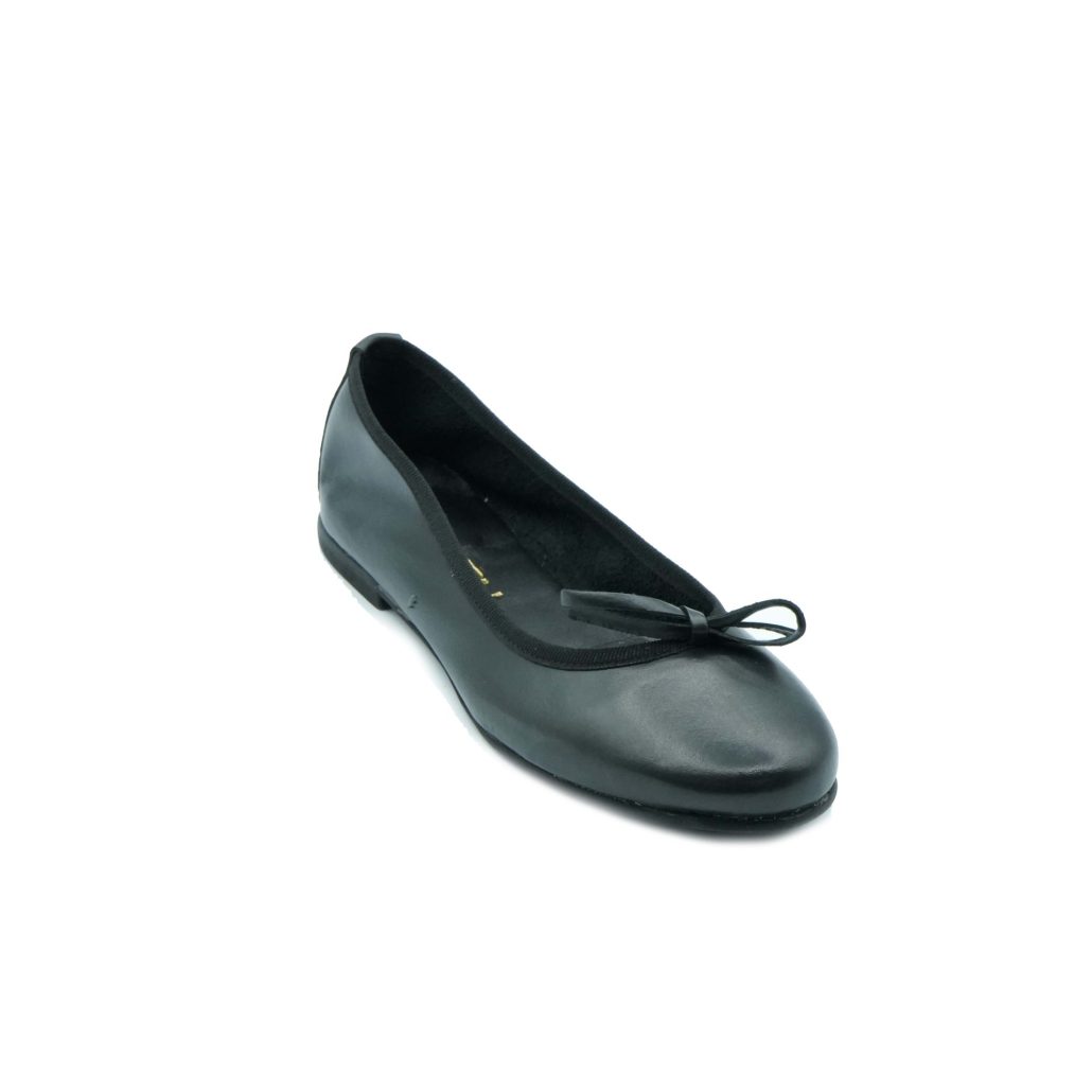 Lea Gu ballerina in nappa, fiocco frontale, tacco 10mm 2025