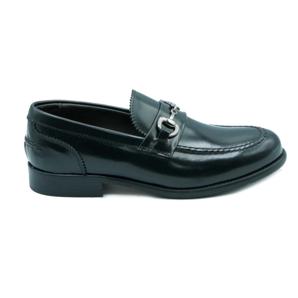 Lea Gu mocassino in vitello abrasivato, accessorio frontale, tacco 25mm Online