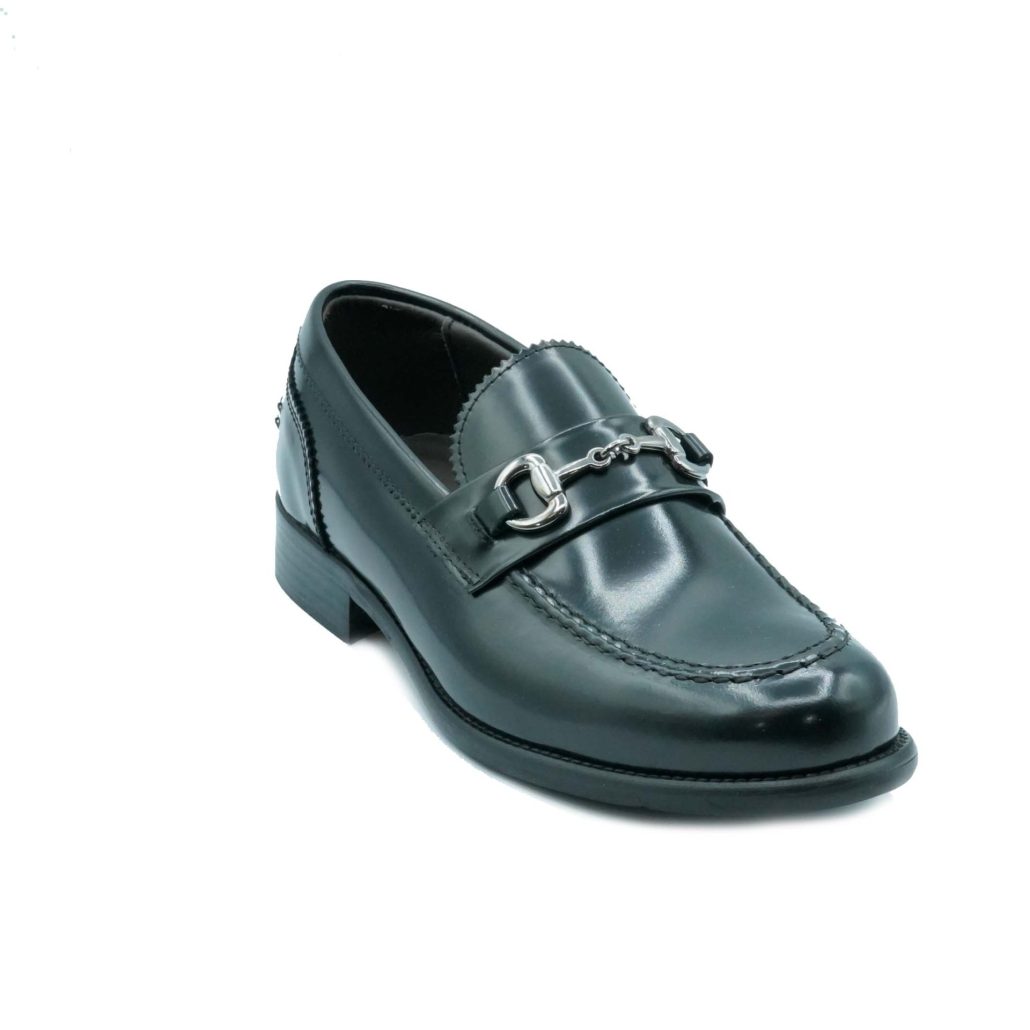 Lea Gu mocassino in vitello abrasivato, accessorio frontale, tacco 25mm Online