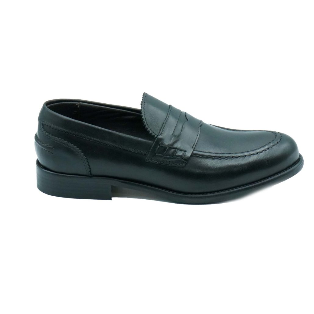 Lea Gu mocassino in vitello, bocca di leone frontale, tacco 25mm Offerte