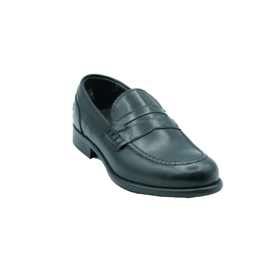 Lea Gu mocassino in vitello, bocca di leone frontale, tacco 25mm Offerte
