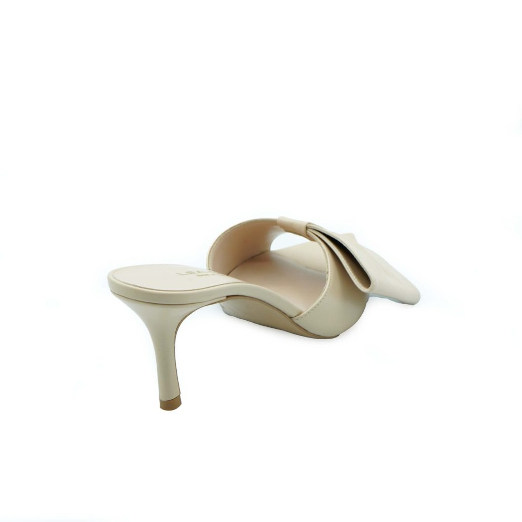 Lea Gu sandalo con tacco in nappa, fascia e fiocco frontale, tacco 60mm 2025