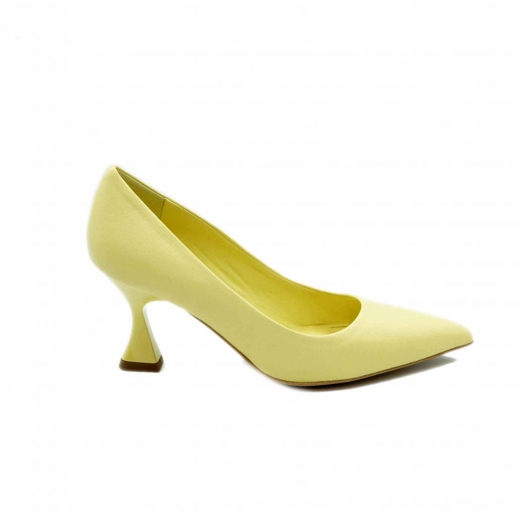 Lea Gu decollete’ in nappa , tacco in plex 70 mm Promozione Limitata