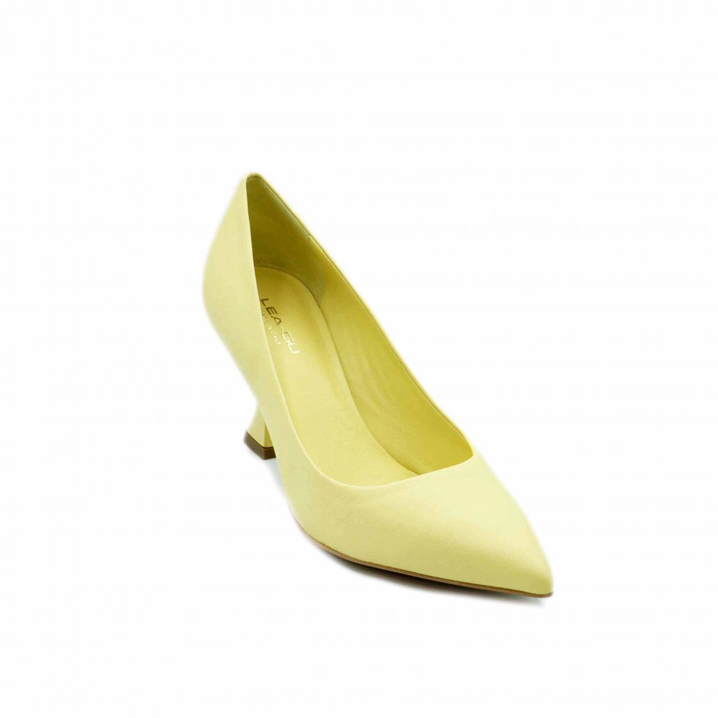 Lea Gu decollete’ in nappa , tacco in plex 70 mm Promozione Limitata