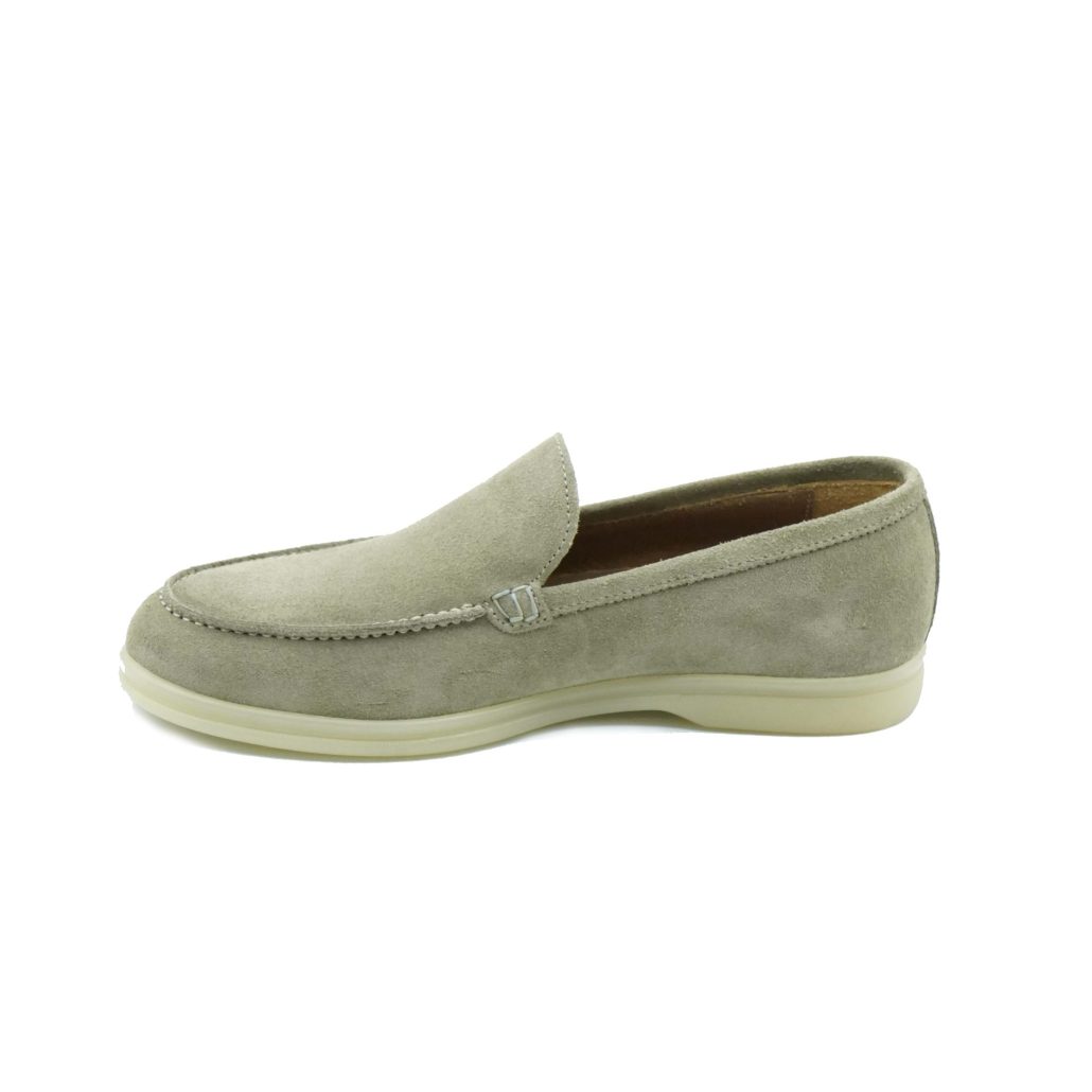Lea Gu mocassino in camoscio, fondo gomma 20mm Online