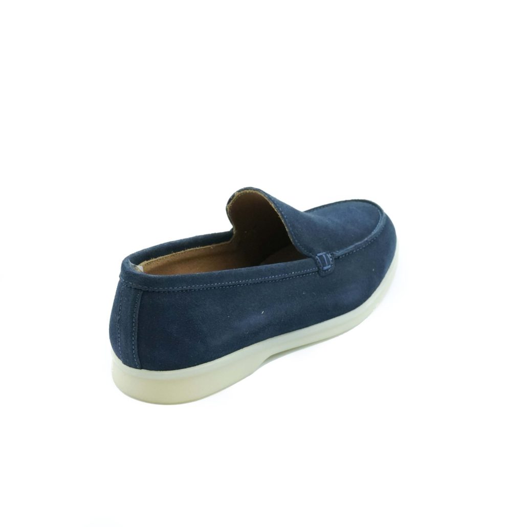 Lea Gu mocassino in camoscio, fondo gomma 20mm Online