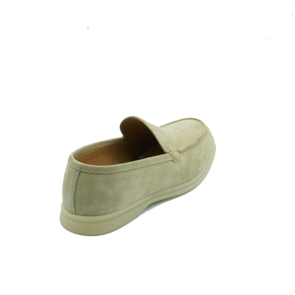 Lea Gu mocassino in camoscio, fondo gomma 20mm Outlet