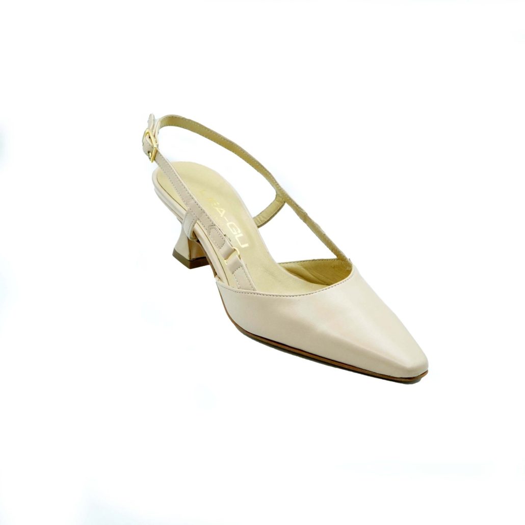 Lea Gu slingback in nappa,tacco 50mm Vendite Flash
