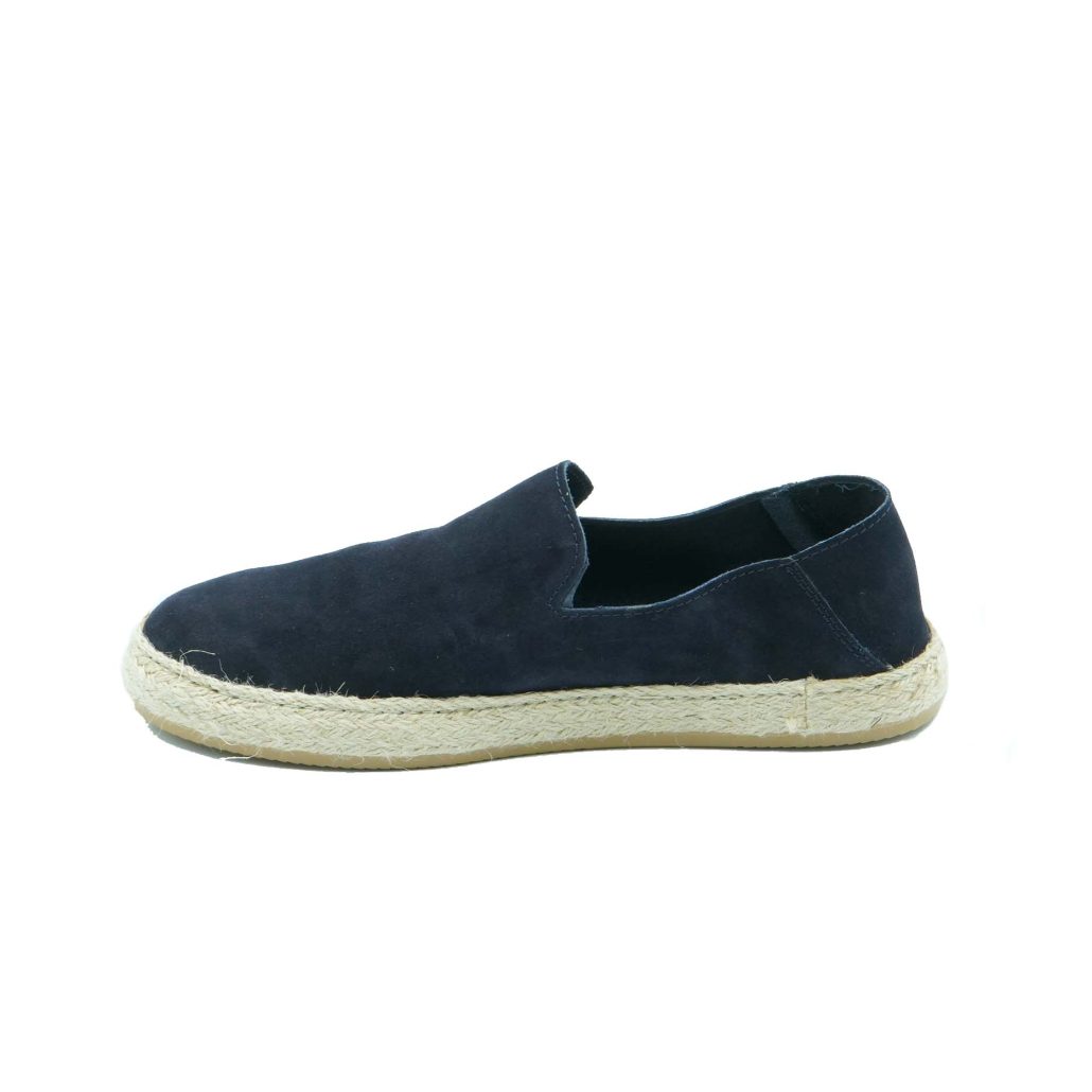 Lea Gu slip-on uomo in camoscio, fondo corda e gomma 20mm Moda