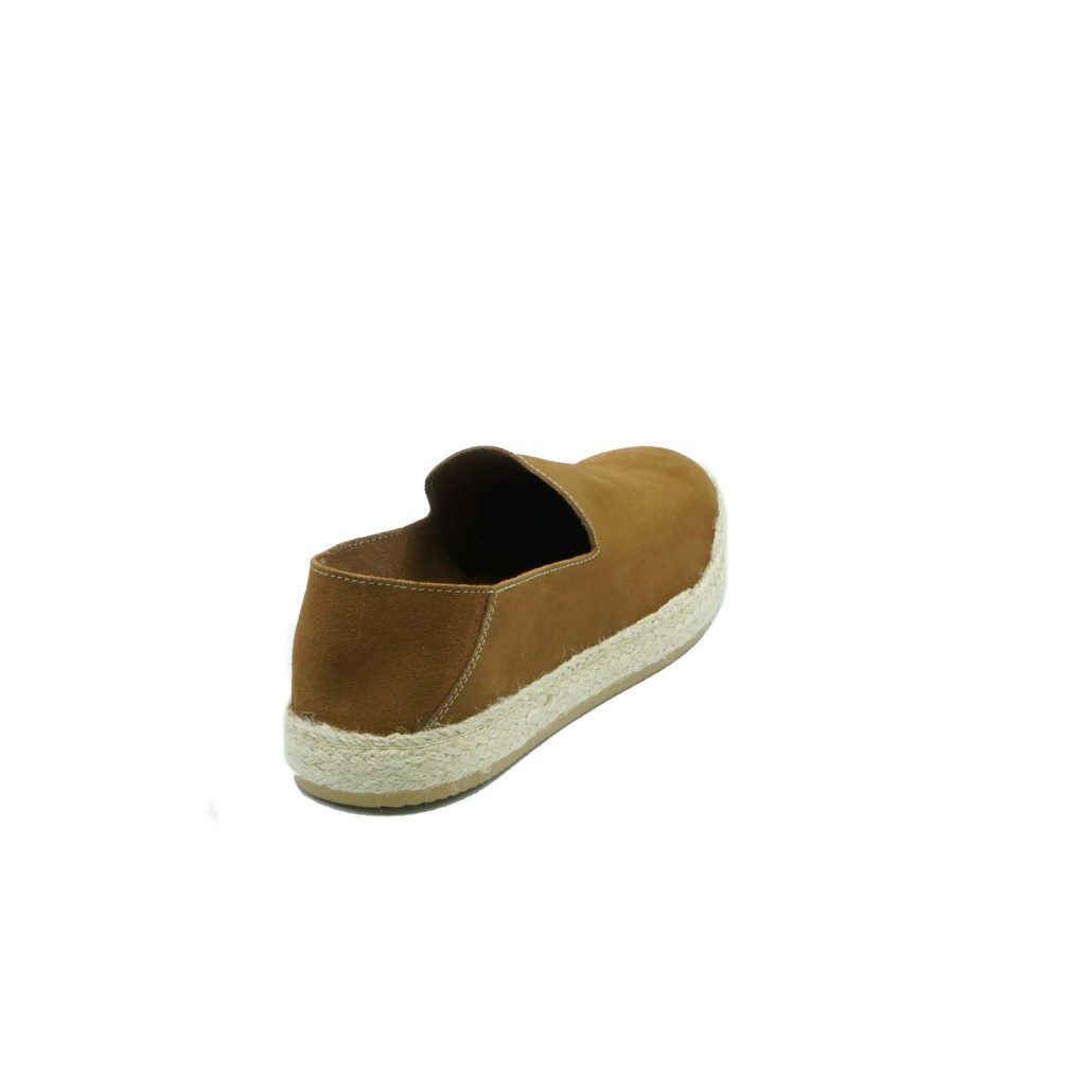 Lea Gu slip-on uomo in camoscio, fondo corda e gomma 20mm Moda