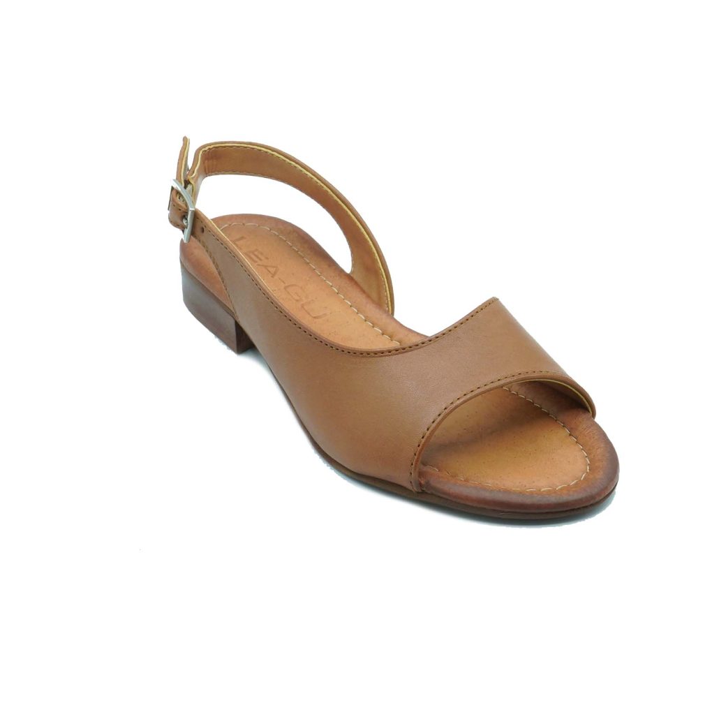 Lea Gu sandalo in nappa, fascia frontale, chiusura posteriore, tacco 20mm Acquista Ora