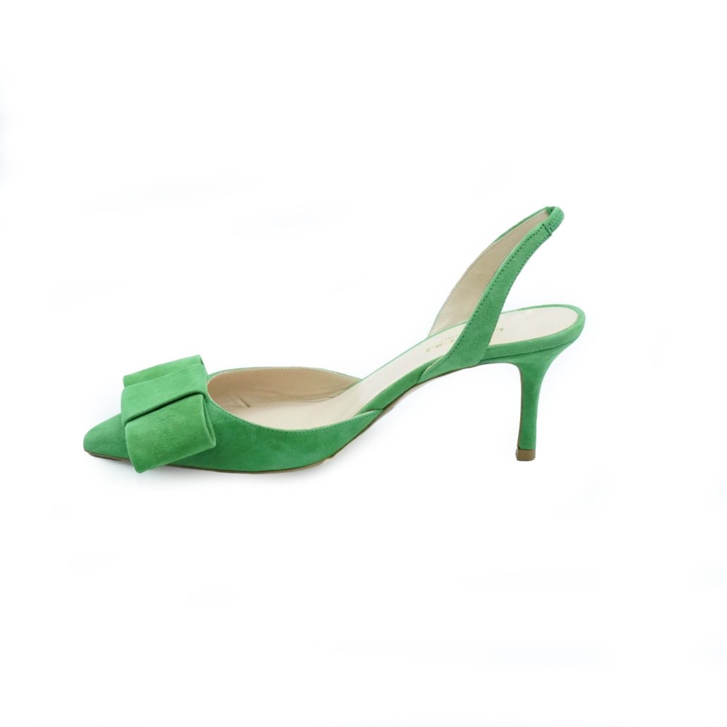 Lea Gu slingback in camoscio, fiocco frontale, tacco 65mm Fino Al -60%