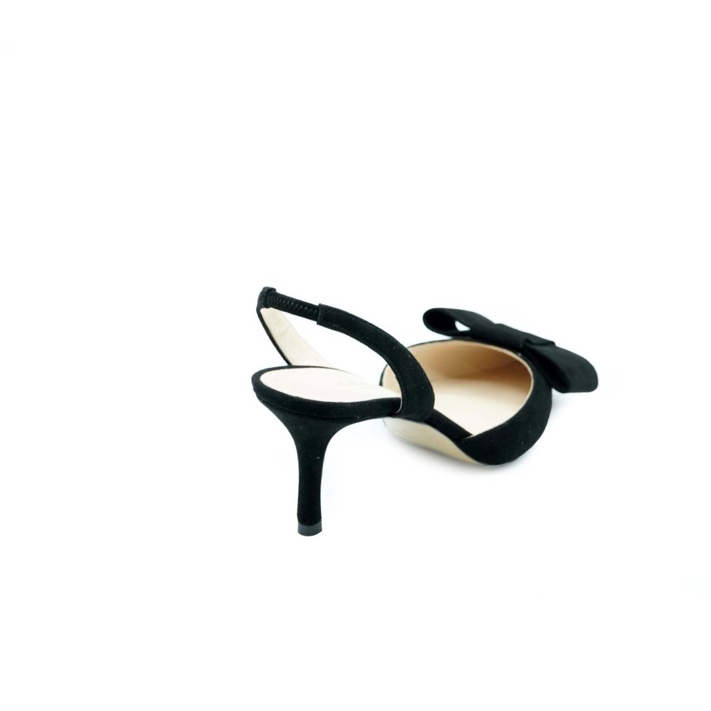 Lea Gu slingback in camoscio, fiocco frontale, tacco 65mm Fino Al -60%