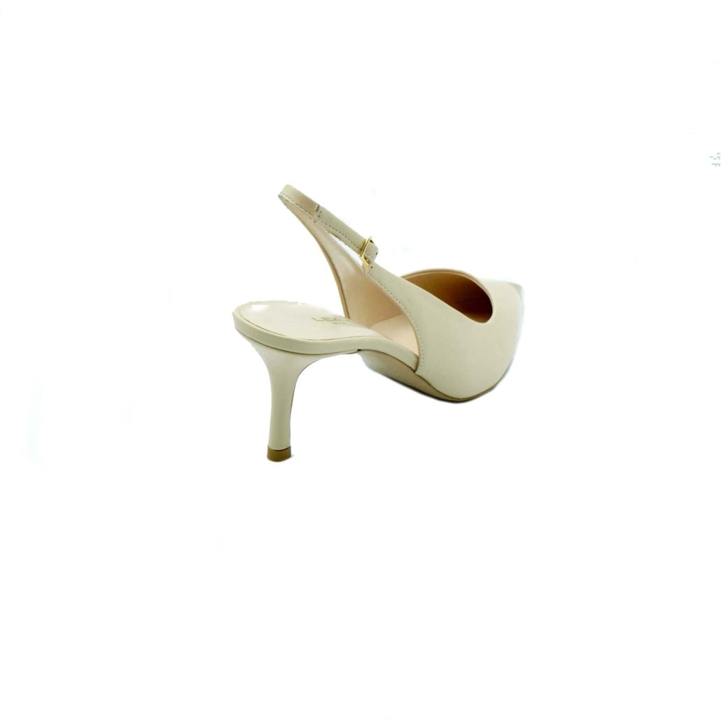 Lea Gu slingback in nappa con punta metallica, tacco 65mm Affare Del Giorno