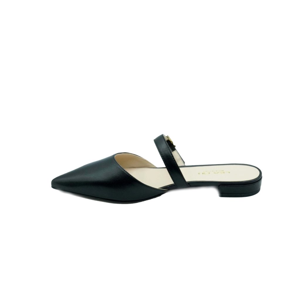 Lea Gu slingback in nappa, cinturino frontale, tacco 10mm In Vendita