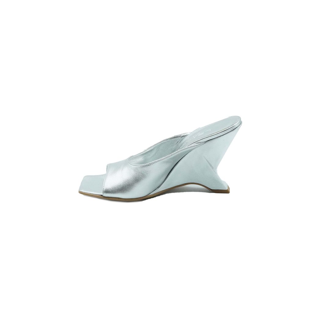 Lea Gu sandalo in nappa laminata, fascia frontale, tacco 85mm I Più Venduti