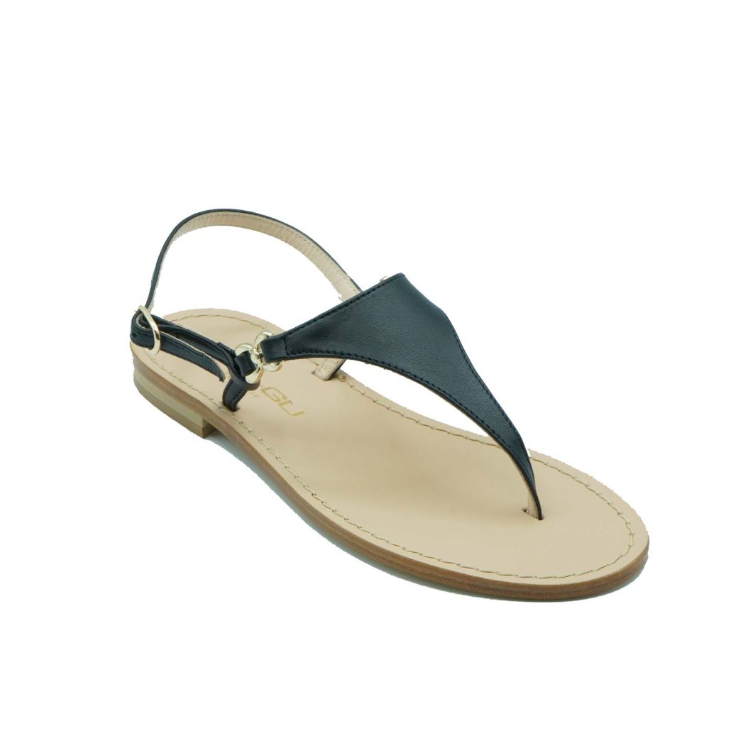 Lea Gu sandalo infradito in nappa, chiusura posteriore, tacco 10mm Soddisfazione Garantita