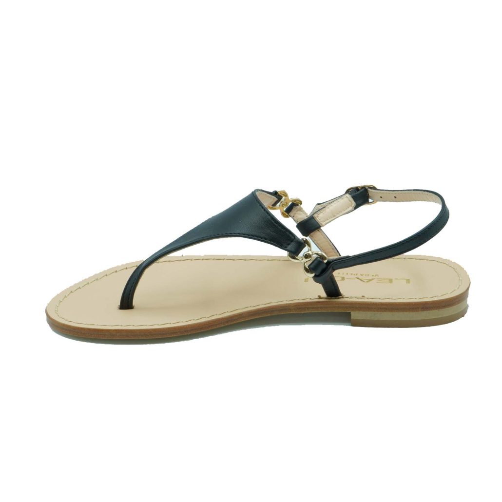 Lea Gu sandalo infradito in nappa, chiusura posteriore, tacco 10mm Soddisfazione Garantita