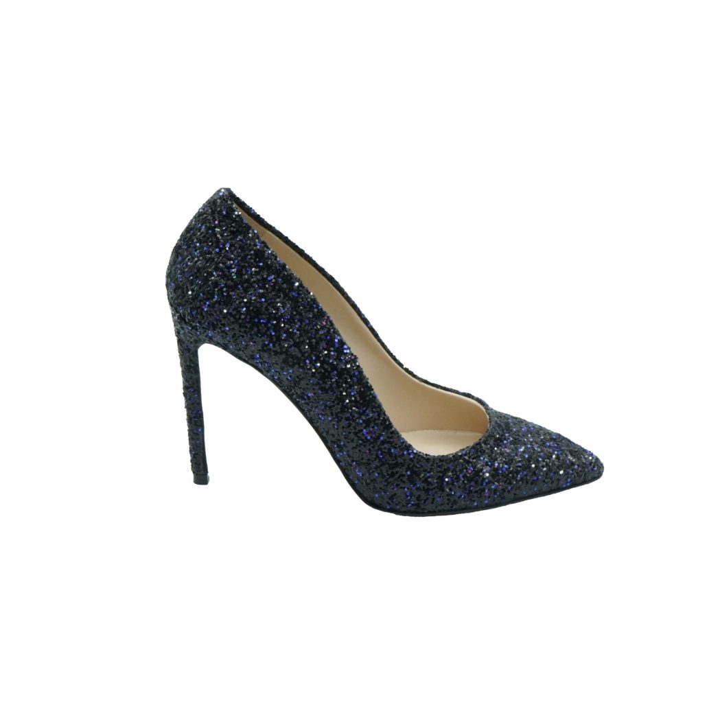 Lea Gu scarpa con tacco in nappa glitter, tacco 100mm Qualità Garantita