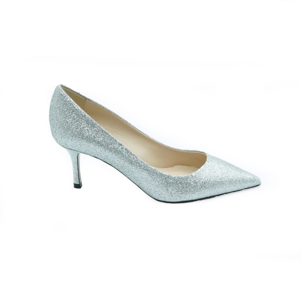 Lea Gu scarpa con tacco in nappa glitter, tacco 65mm Negozi Online
