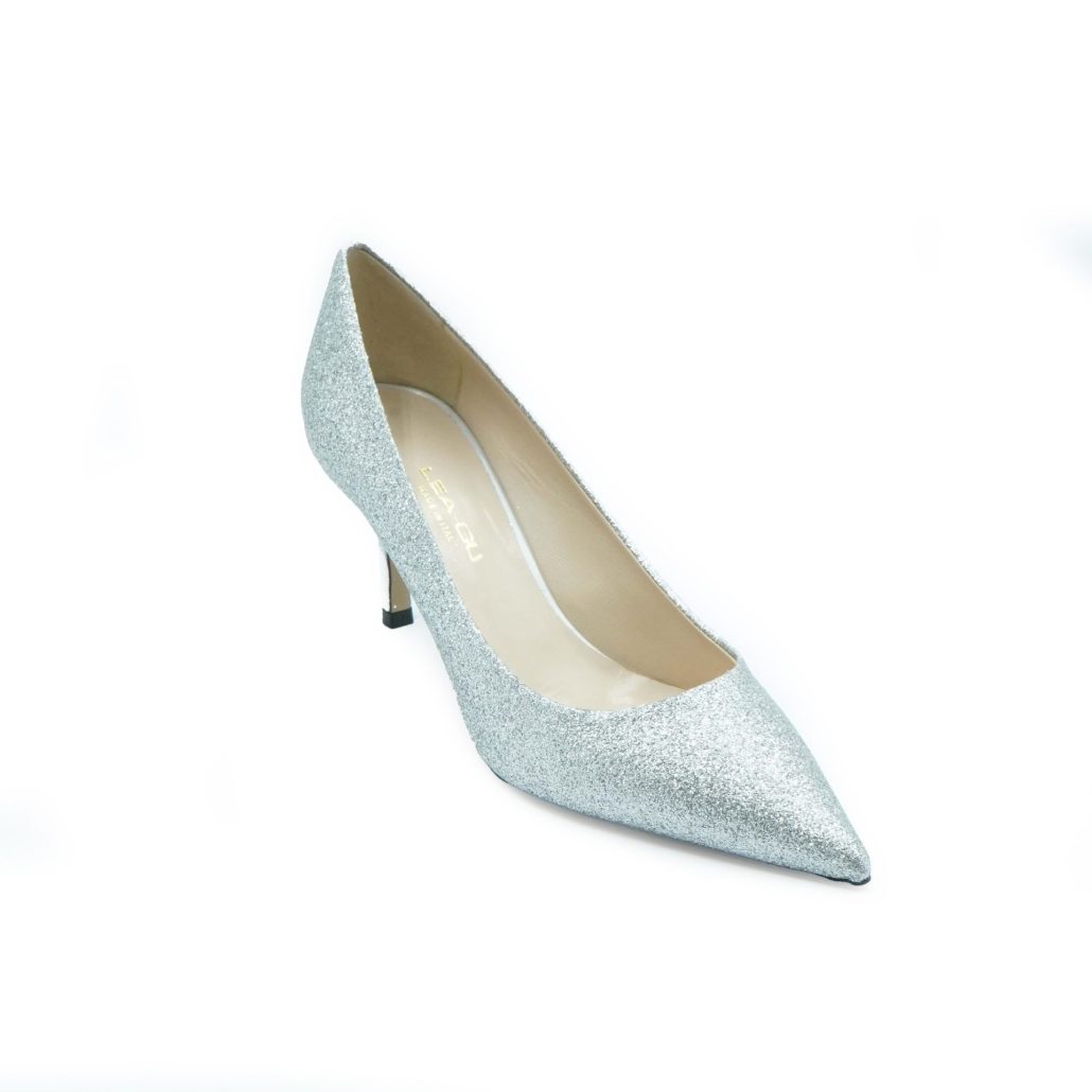 Lea Gu scarpa con tacco in nappa glitter, tacco 65mm Negozi Online