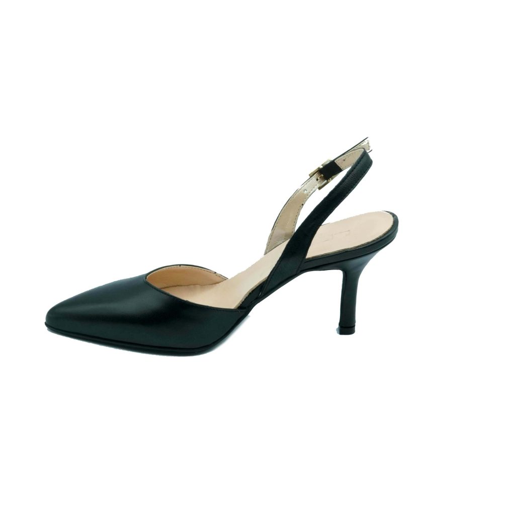 Lea Gu scarpa con tacco in nappa, chiusura posteriore, tacco 65mm Fino Al -60%