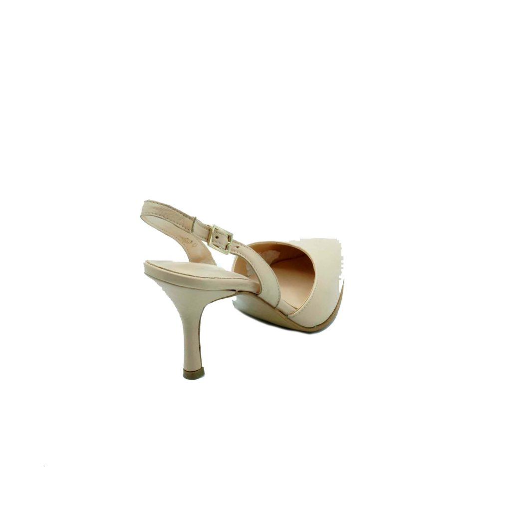 Lea Gu scarpa con tacco in nappa, chiusura posteriore, tacco 65mm Fino Al -60%