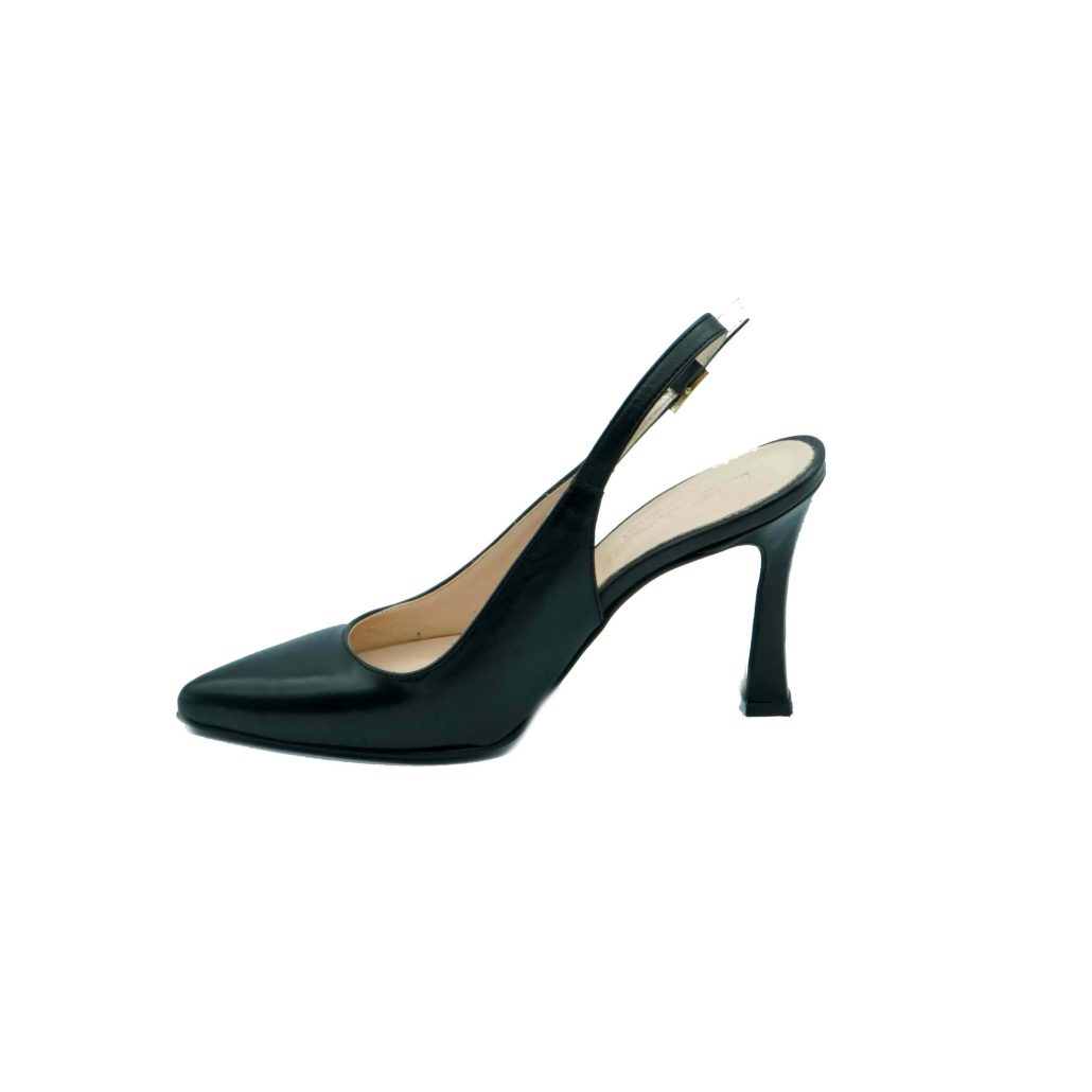 Lea Gu scarpa con tacco in nappa, chiusura posteriore, tacco 90 mm Shopping Online