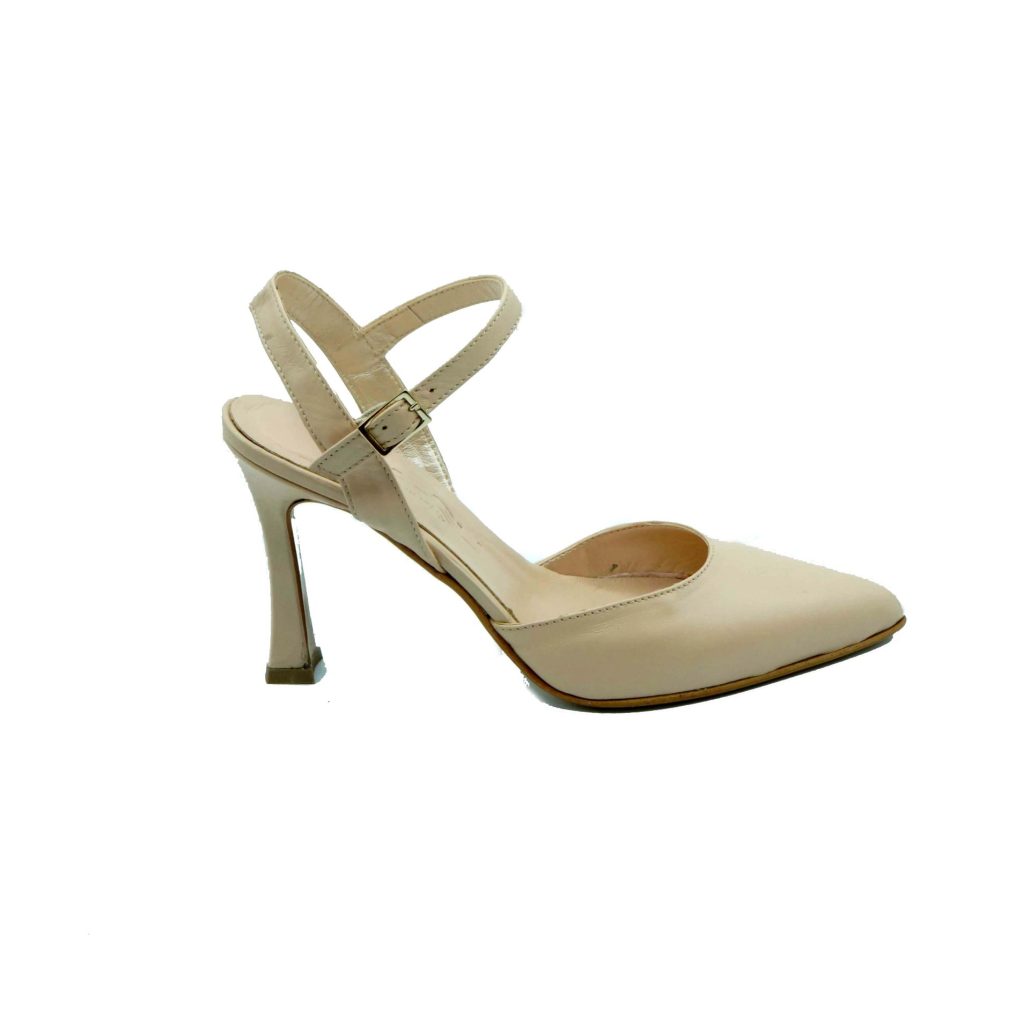 Lea Gu scarpa con tacco in nappa, chiusura sul collo del piede, tacco 90 mm Affare Del Giorno