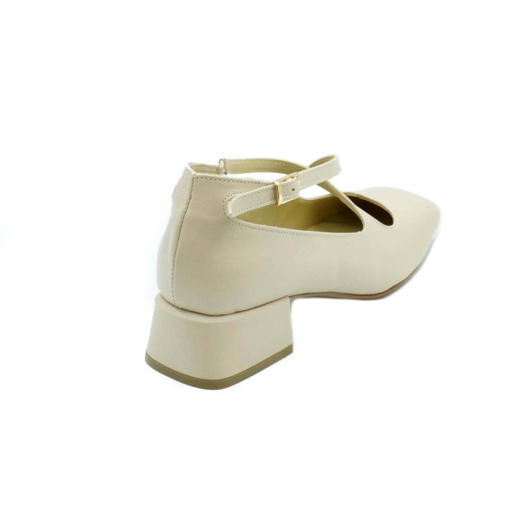 Lea Gu scarpa con tacco in nappa, incrocio frontale, tacco 35mm Prezzo Ridotto