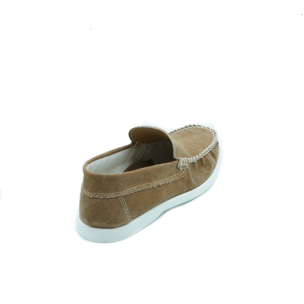 Lea Gu scarpa da barca in canvas, fondo gomma 15mm Presa