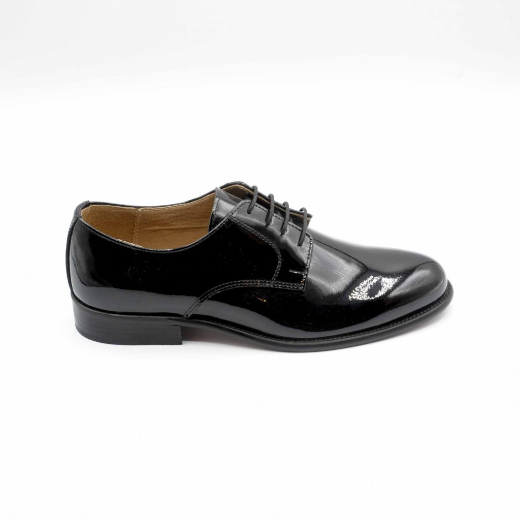 Lea Gu scarpa in vernice con allacciatura frontale, tacco 25 mm Outlet