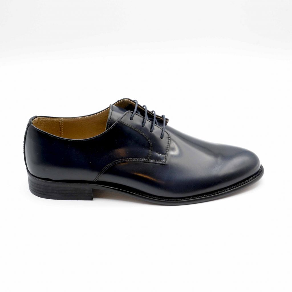 Lea Gu scarpa in vitello abrasivato con allacciatura frontale, tacco 25 mm Saldi