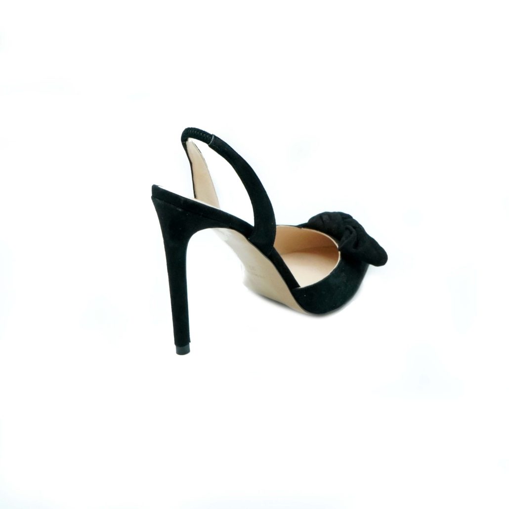Lea Gu slingback in camoscio, fiocco frontale, tacco 100mm Hotsell