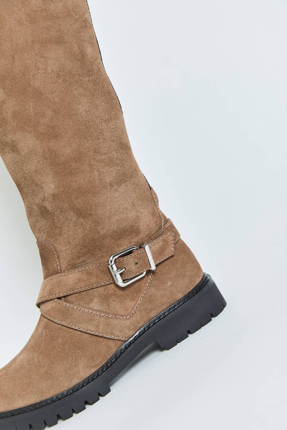 ﻿Kalliste K35 BIKER BOOTS VELOUR FANGO I Più Venduti